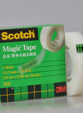正品 美国 3M思高 3M810 隐形胶带 测试胶带 12.7/19mm宽*32.9m长