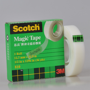正品 美国 3M思高 3M810 隐形胶带 测试胶带 12.7/19mm宽*32.9m长