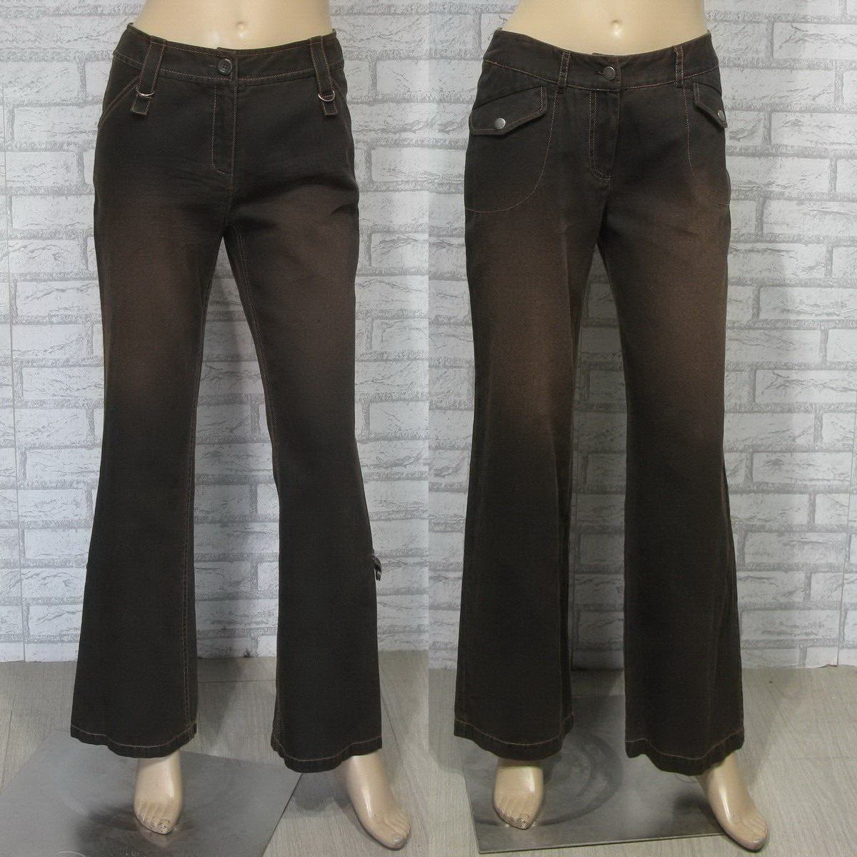 迪妮diny女装灰绿色纯棉长裤春秋初夏款微喇专柜正品