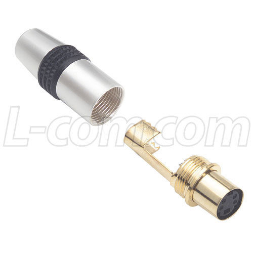 L-COM 音频视频连接器 信号插头 BAC-MD4F