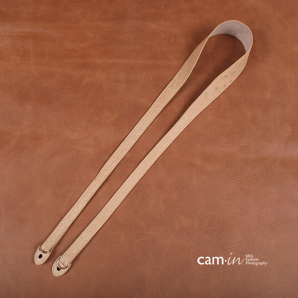 cam-in 真皮单反数码照相机背带 适用徕卡微单肩带鸵鸟皮CAM2506
