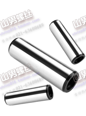 通气圆柱销 GB120B内螺纹45#钢圆柱销/销钉/定位销子 Φ6*20~100