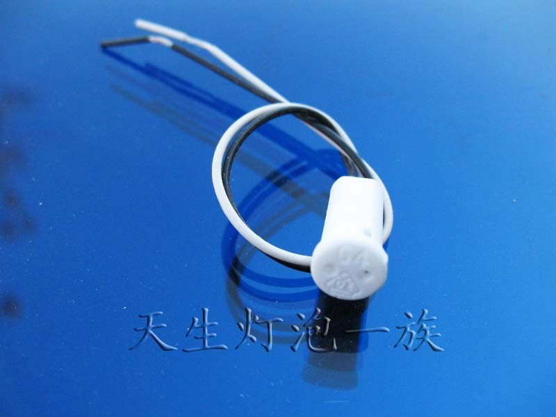 水晶灯泡 花生泡 灯座 G4 陶瓷头 插座 插头 灯头 耐高温铁氟龙线