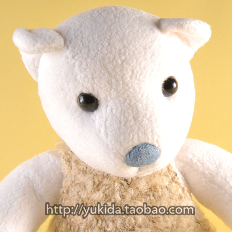 正版CEXO Teddy bear柔软蓝鼻子素雅泰迪熊 毛绒布艺类玩具公仔