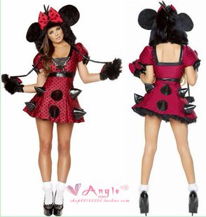 万圣节迪士尼LADY GAGA柳丁米奇装米老鼠COSPLAY夜店女演出服装