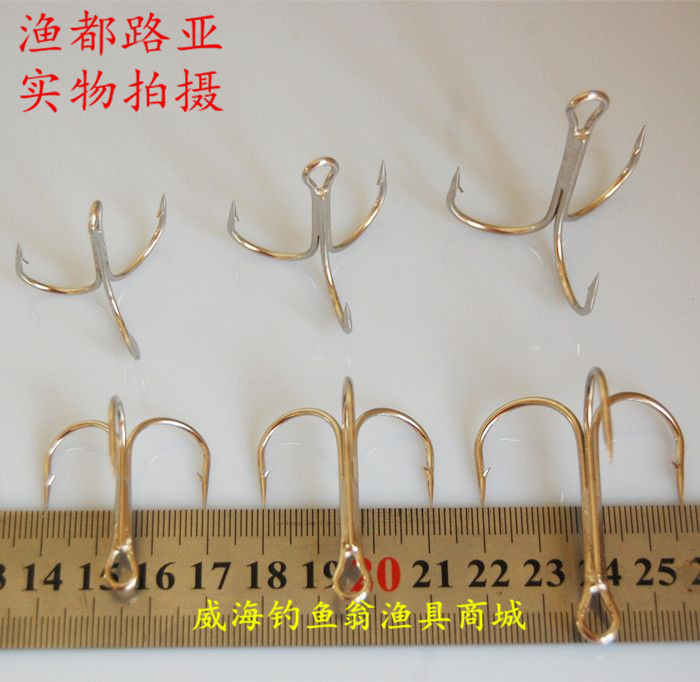 Of low -carbon three anchor hook \ special lures hook \ Queen anchor hook \ hook \ hook jaw \ 3 prong hook \ hook three