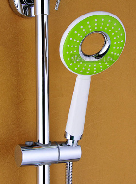 增压节水ABS手持沐浴淋浴花洒 喷头 莲蓬头 环形圆形绿色灰色花洒