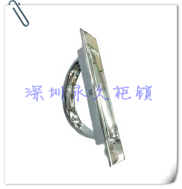 LS519镀亮铬锌合金隐形拉手LS77 隐藏拉手 镀铬半月拉手