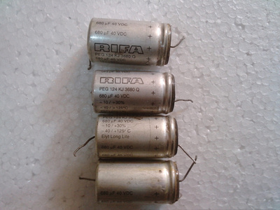RIFA力发 PEG124系列 40V 680UF 轴向发烧电容