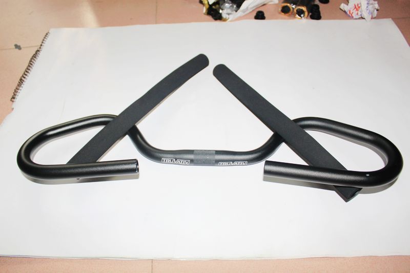 自行车蝴蝶把 旅行车把 可配海绵把套 350mm长海绵把套 25.4口径