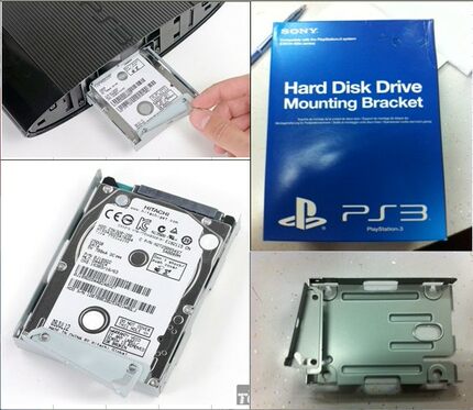 PS3 4000 4012 4K12G薄机扩大扩展内置硬盘支架 托架slim HDD