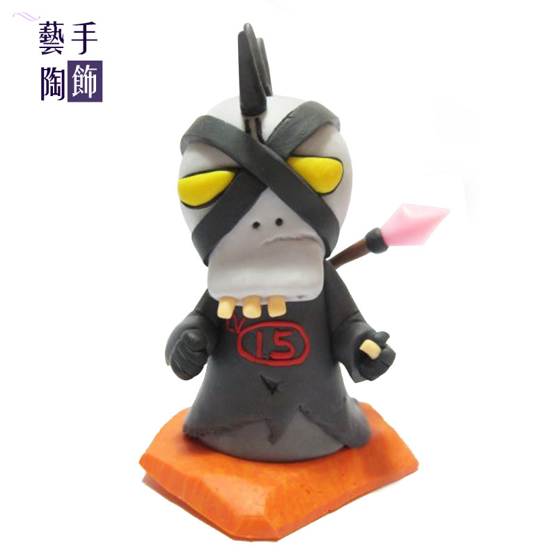 魔兽世界我叫MT游戏动漫精品软陶纯手工制作可定做法丝法师小摆件
