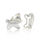 Seven precious jewelry tree 925 Sterling Silver earrings ear ear ear clip Pack dogs love bones Korea fashion jewelry women gifts