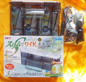 日本GEX五味FivePlan超薄型外挂瀑布过滤器 M 号
