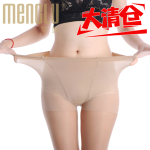 梦娜包芯丝连裤袜春夏超薄双加档大码胖mm孕妇打底浅肉色黑色丝袜