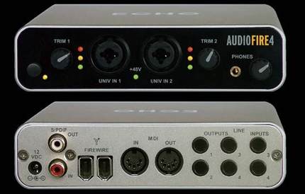 【实体店  现货】ECHO Audiofire4 音频接口 专业声卡