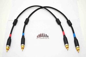 方芯纯银铜银混编油浸线平衡卡侬转 双RCA to 双RCA 双莲花升级线