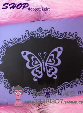 Anna sui安娜苏2013IT专柜紫色蝴蝶纸巾面巾纸10张/包