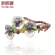 Ya na small rhinestone clip hairpin hair accessories hairpin clip side Korea Crystal Cross Chuck D0015