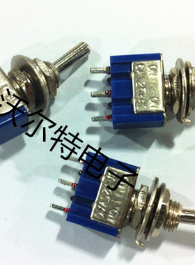 MTS102/103扭子开关 拨动开关三脚两档/三挡 6A125V/3A250V浅蓝色