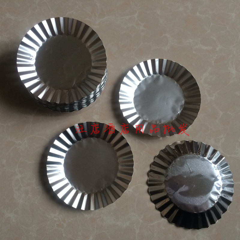 一次性铝箔纸 锡纸 烘焙用纸 圆形铝箔片 银色 蛋糕纸托 11.5cm