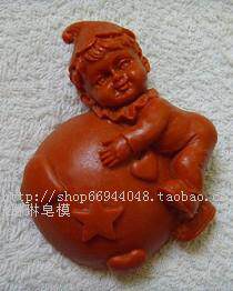 食品级模具 硅胶皂模/手工皂模具/调皮小孩皂模单孔zx0130