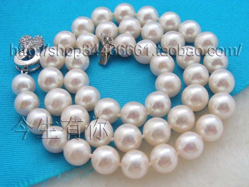 今生有你天然10mm白色珍珠项链正圆妈妈礼物颈饰女正品保真包邮,珠宝/钻石/翡翠,颈饰,淘宝优惠券,粉丝福利购,淘宝优惠卷