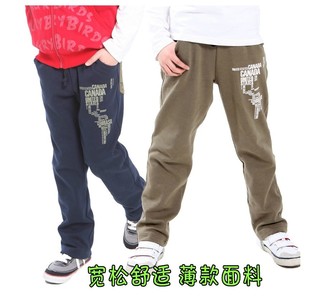 中大童针织休闲长裤 秋冬款 子男童全棉运动裤 男童裤 儿童运动裤