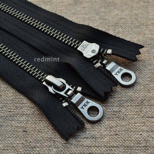 5#YKK拉链古银闭尾服装袋口半领袖口裤口皮具箱包鞋靴金属黑色580