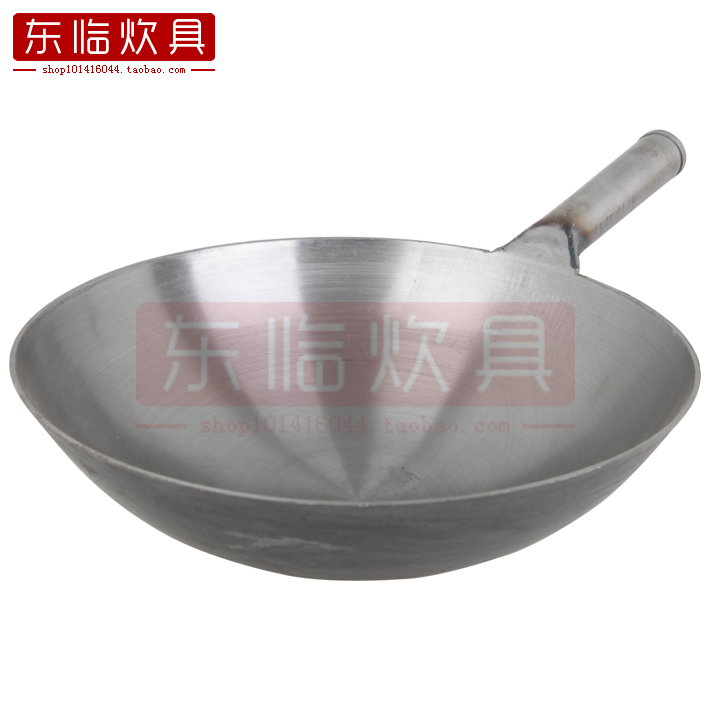 手打老式加厚厨师炒锅