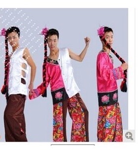 纤夫的爱舞蹈服装双面人阴阳人雌雄同体搞笑半男半女反串表演服
