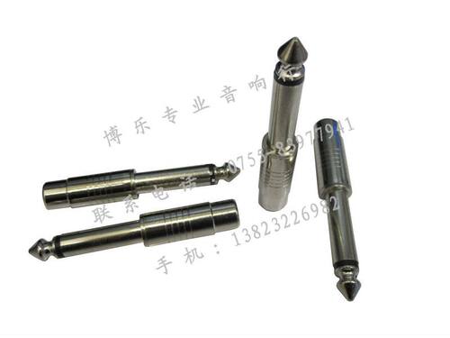 博乐专业音响行 单莲花转6.35mm 转接头 单AV梅花转6.35 转换头