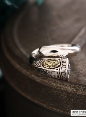 【舞银光】925泰银  Good Vibrations 火炬  调节戒指