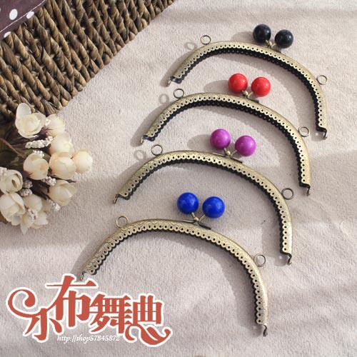 16cm优质大珠头古铜色糖果口金 DIY手工拼布辅料 口金材料包配件
