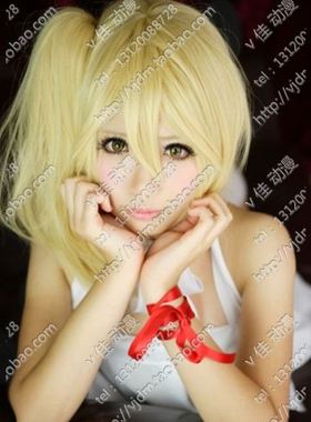 ZONE-00零之地带红绪吉祥cosplay假发 假毛KISSHOU赌场镜音铃姐姐