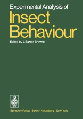【预订】Experimental Analysis of Insect Behaviour