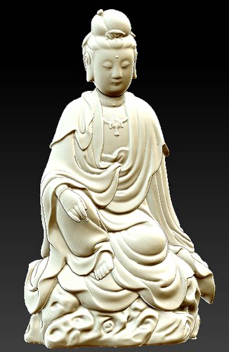 圆雕图 三维立体 stl 3D打印 模型 精雕图 灰度图/菩萨单臂