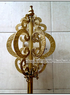 聚佛阁寺院升座龙杖*禅杖*台湾2米铜锡杖