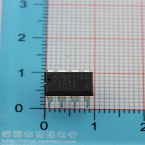 直插 AT24C08 串口EEPROM 2.7-5.5V 8K 存储器 DIP-8