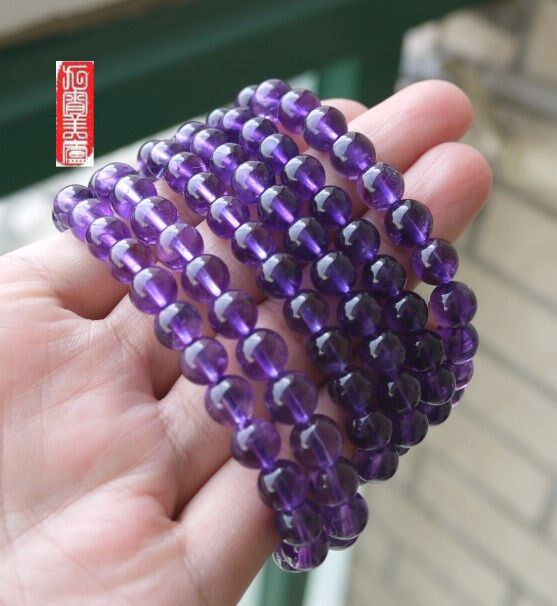 天然乌拉圭无杂质手串特价包邮