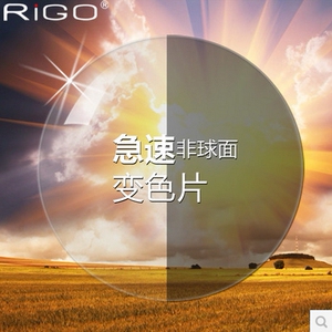 极速1.56非球面变色镜片平光防辐射紫外线近视眼镜片变灰变茶
