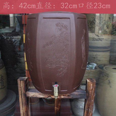宜兴正宗紫砂水缸大号紫砂储水缸大号缸酒缸罐净水缸支持批发促销