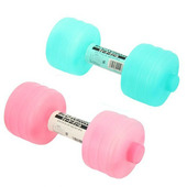 健身哑铃 日本进口塑料哑铃 水灌水 装 瑜伽哑铃 迷你便携哑铃