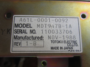 A61L 0001 发那科FANUC 0093 95显示器 MDT947B