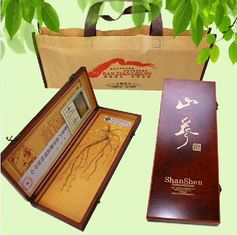 正宗东北长白山人参野山参移栽移山参林下参礼盒带手提袋
