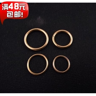 金色耳钉耳骨钉BCR阴环鼻环PA环夹球穿刺 无缝圆耳环 单只价