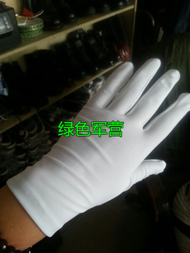 紧身高弹力黑白珠宝司仪婚礼手套