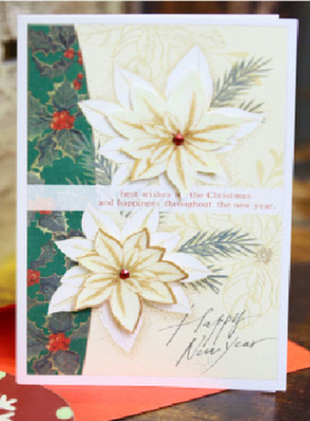 韩国进口from&to 圣诞立体贺卡 祝福花朵 (FS1010-4)