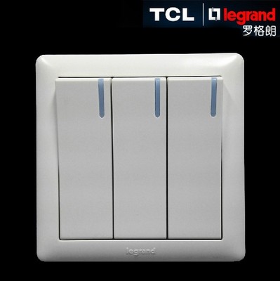 tcl罗格朗开关插座美点三开销售