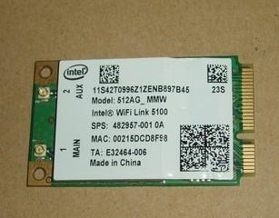 笔记本内置无线网卡 intel 5100AG